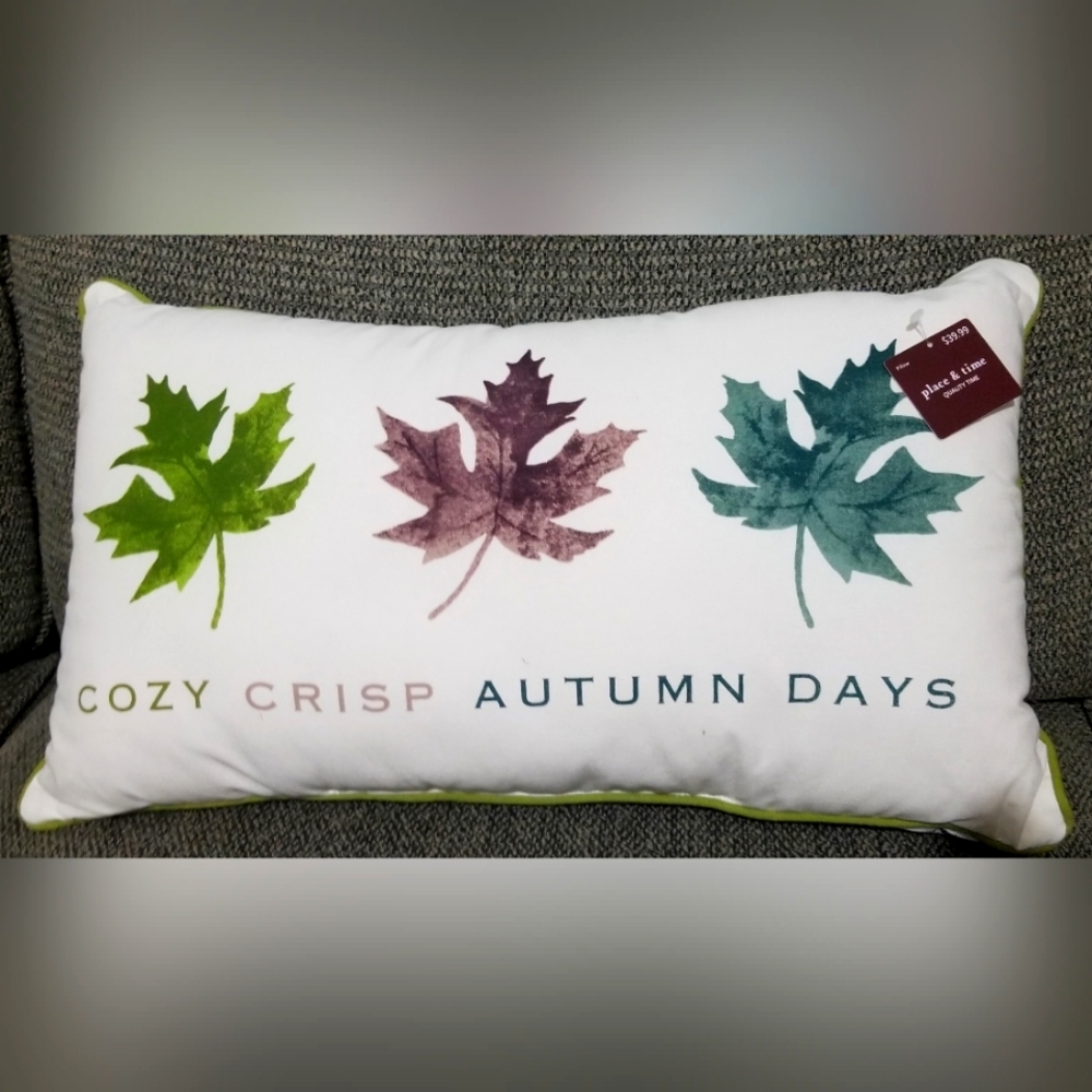 Autumn Days Throw Pillow